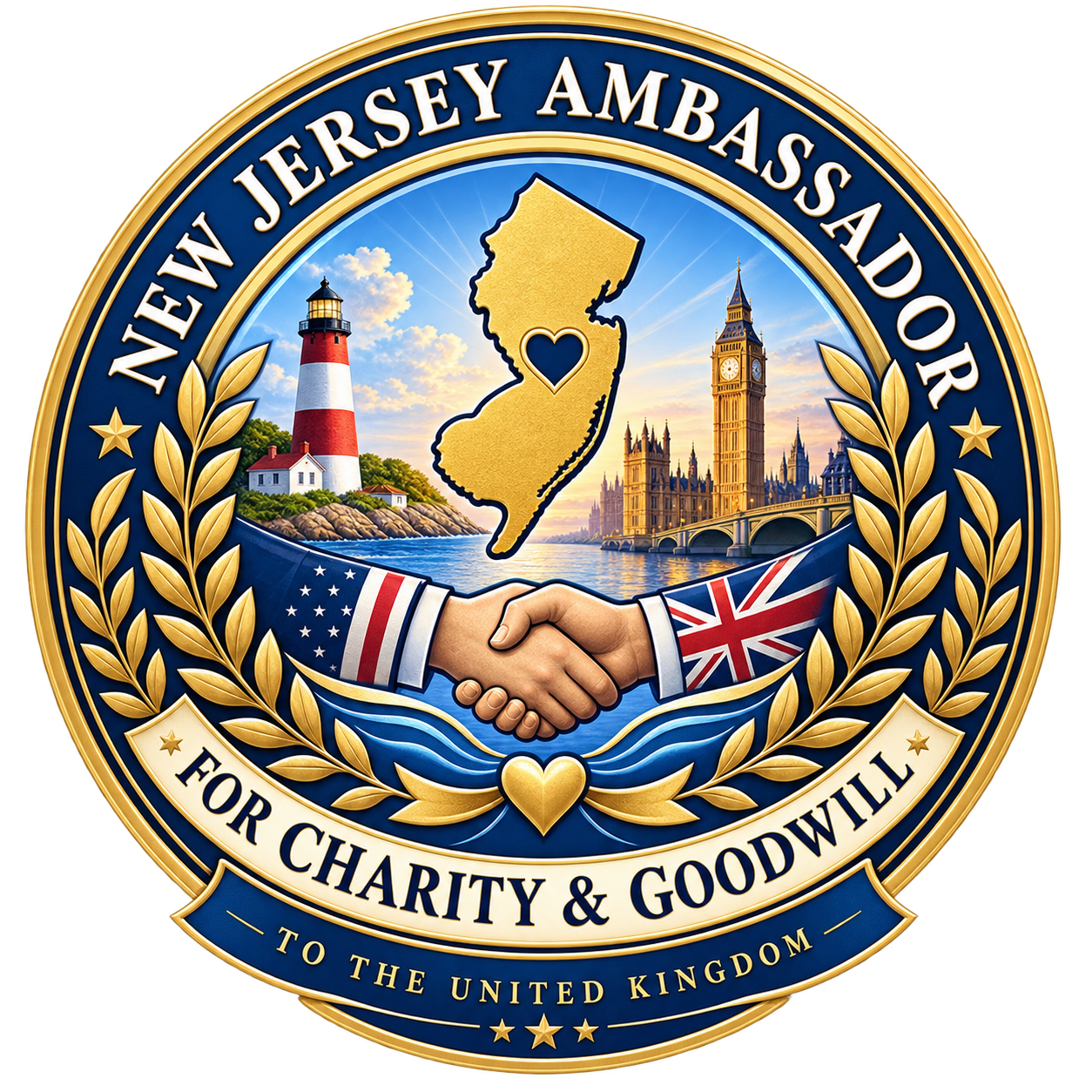 Ambassador for Charity & Goodwill crest